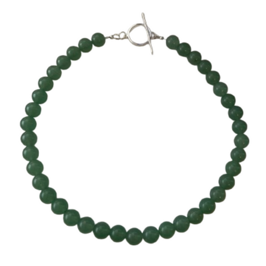 Green Aventurine Gemstone Bubble Necklace