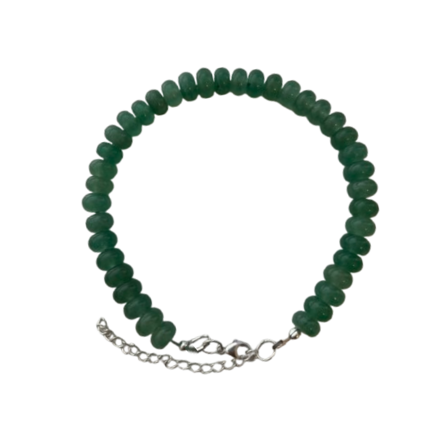 Green Aventurine Gemstone Roller Bracelet