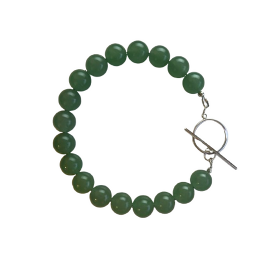 Green Aventurine Gemstone Bubble Bracelet